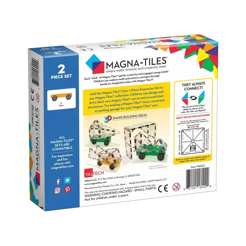 Set 2 bases coches construcciones magnéticas Magna Tiles