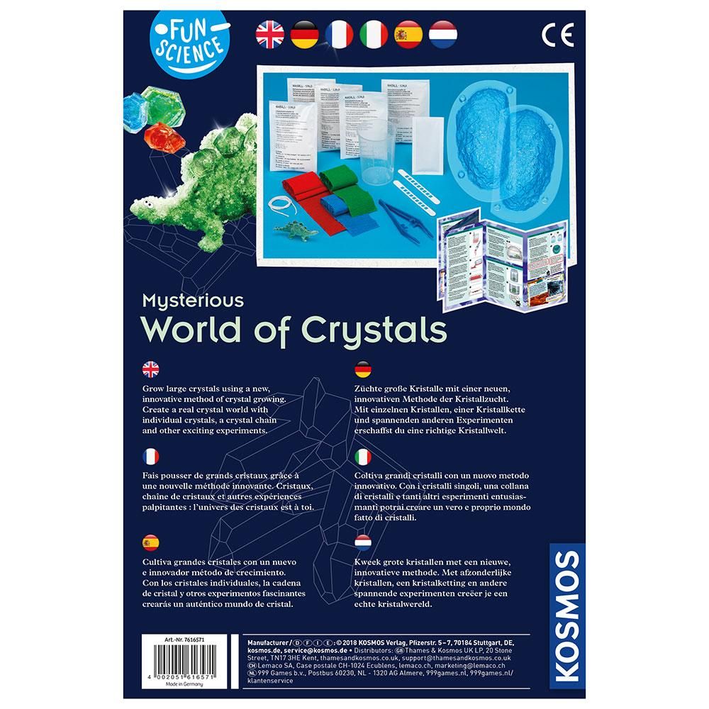 Juego creación de cristales World of crystals Dinos