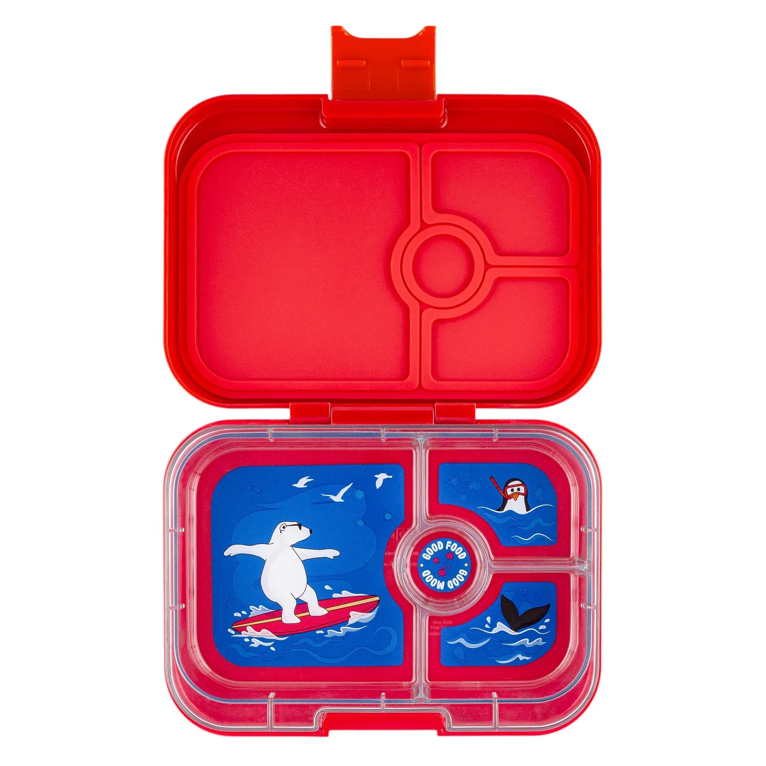 YUMBOX Panino 4 Compartimentos -  Red Polar Bear