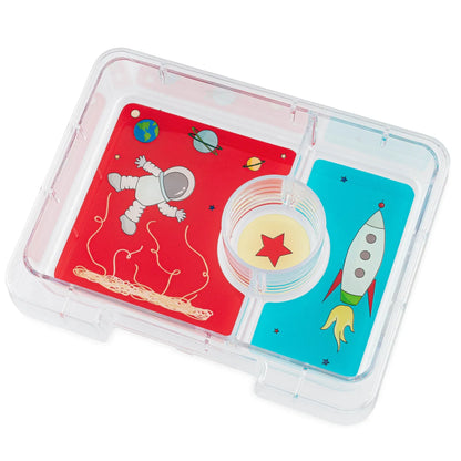 YUMBOX Snack 3 Compartimentos -  True Blue Rocket Space