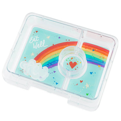 YUMBOX Snack 3 Compartimentos -  Rainbow Power Pink