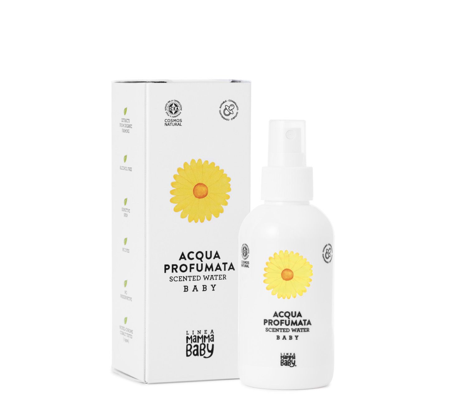 Agua Perfumada Natural Baby Cosmos Linea Mammababy