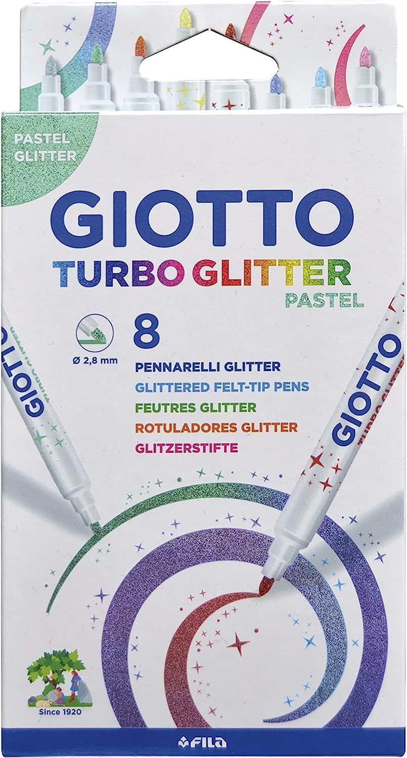 Rotuladores Purpurina Turbo Glitter Giotto Pastel