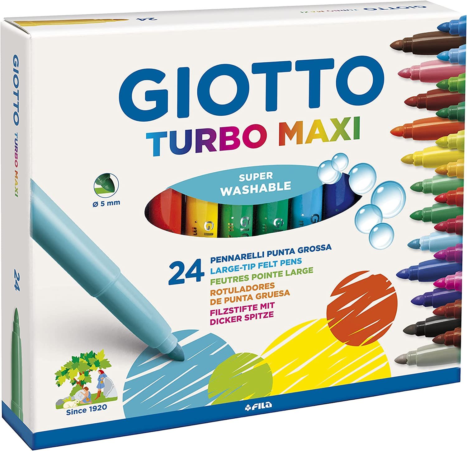 Pack 24 Rotuladores Turbo Maxi Giotto