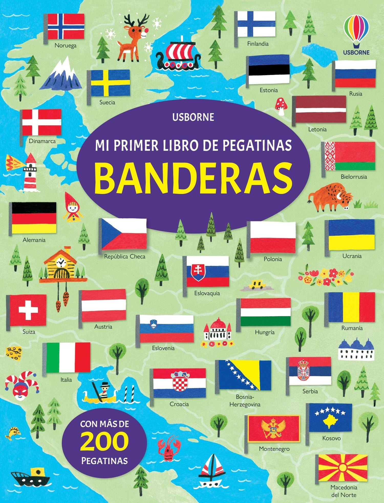 Libro Pegatinas Banderas