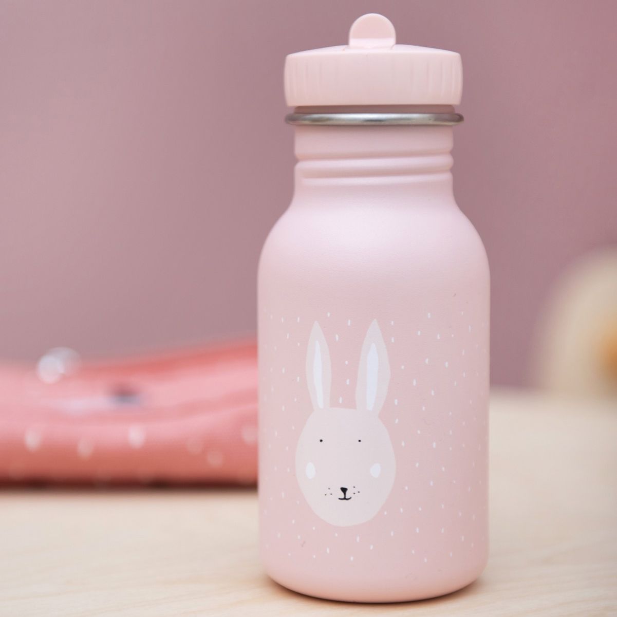 Botella Acero Pajita Mrs. Rabbit 350 ml