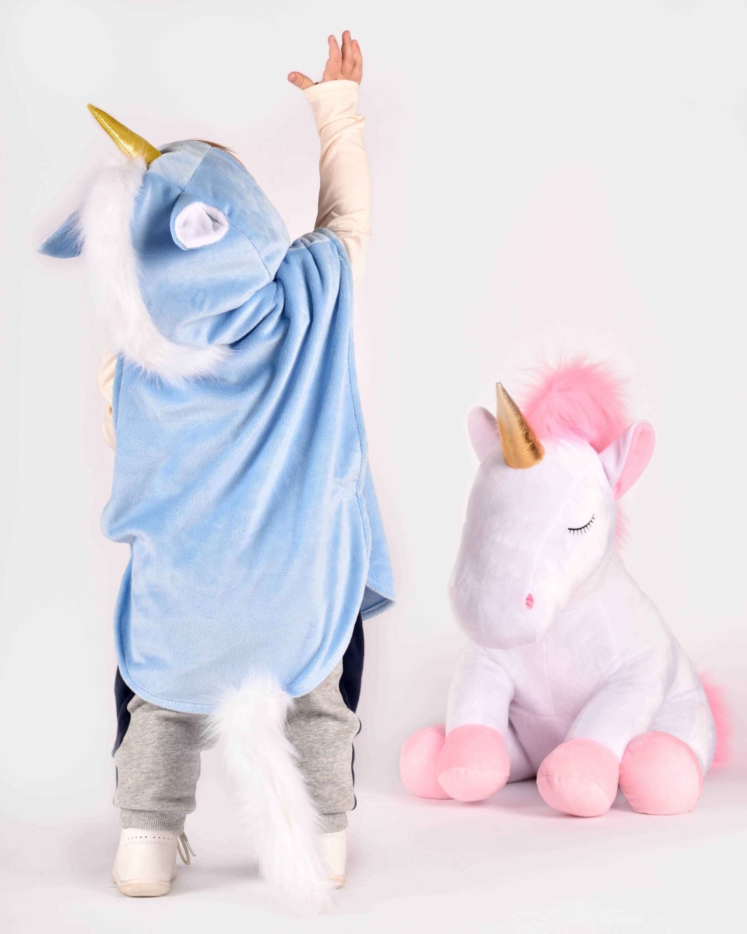 Capa Disfraz Unicornio Azul (1-4 años)