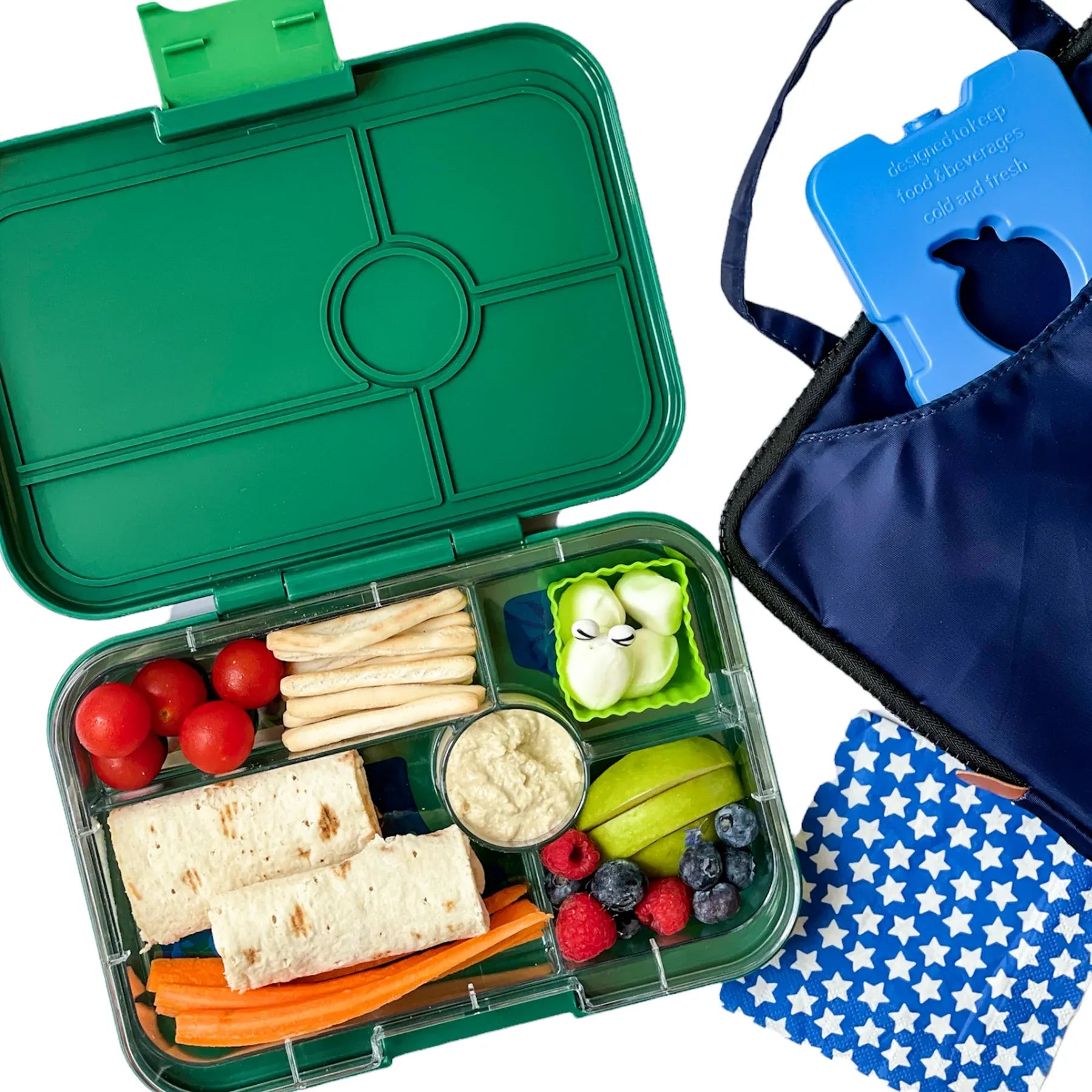 YUMBOX Tapas XL 5 Compartimentos -  Jungle Green