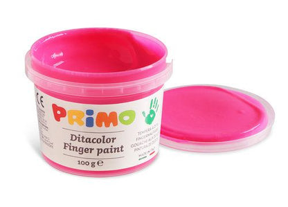 Maletín Pintura Dedos 100ml 6 colores Flúor Primo