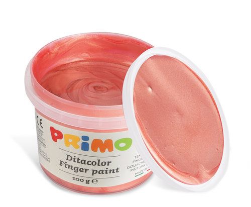 Maletín Pintura Dedos 100ml 6 colores Nacarados Primo