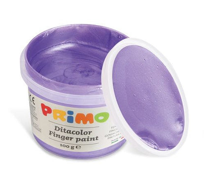 Maletín Pintura Dedos 100ml 6 colores Nacarados Primo