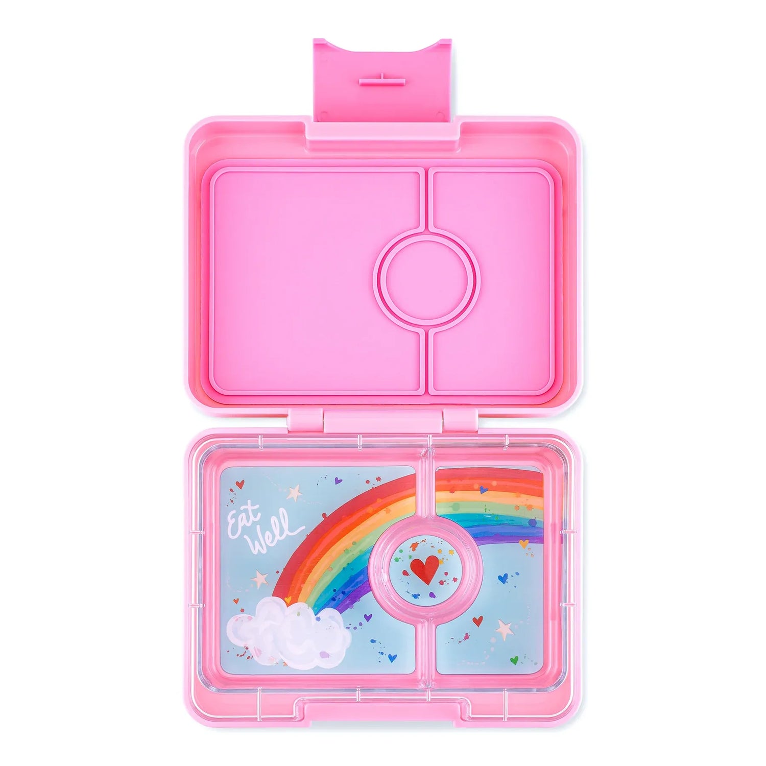 YUMBOX Snack 3 Compartimentos -  Rainbow Power Pink