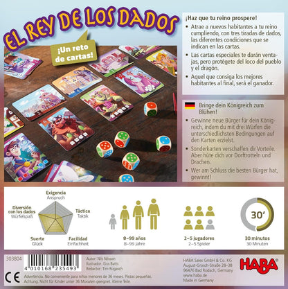 Juego El rey de los dados Haba