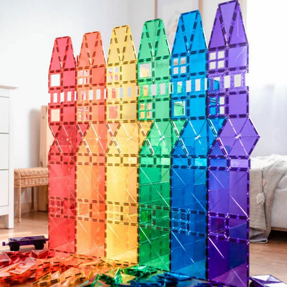 Construcciones Magnéticas Rainbow Mega Pack 212 piezas - Connetix Tiles