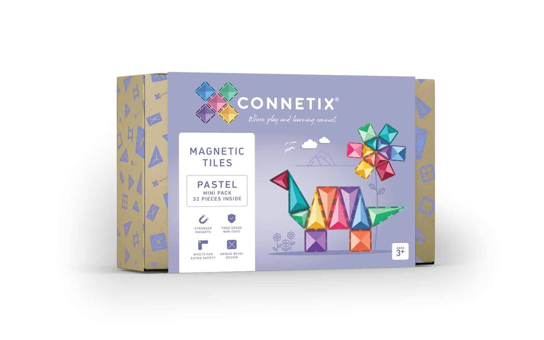 Construcciones Magnéticas Starter Pastel 32 piezas - Connetix Tiles