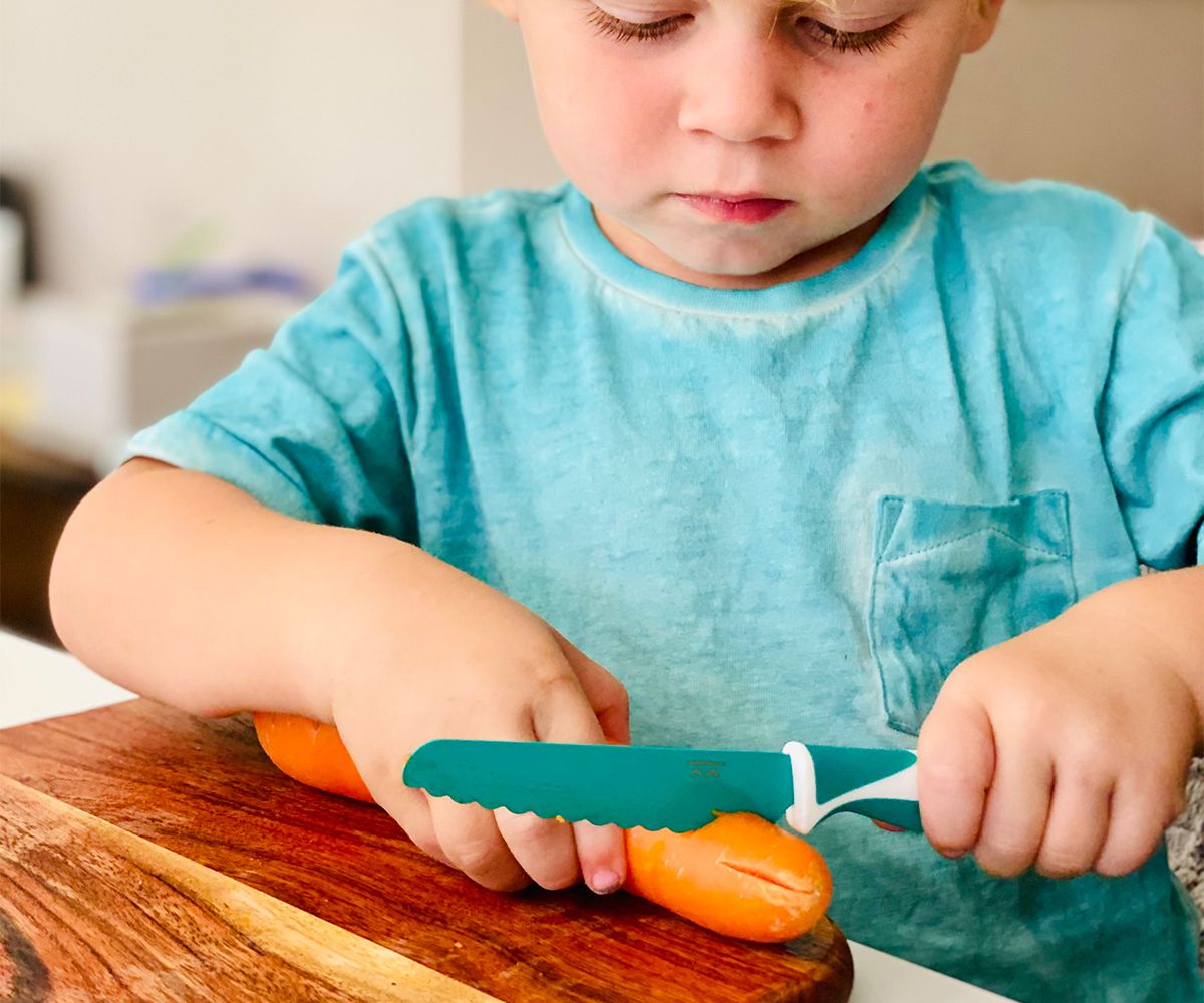 Cuchillo KiddiKutter Autonomía Niños Verde