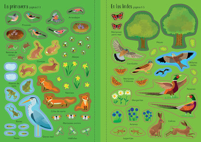 Libro Pegatinas En un bosque