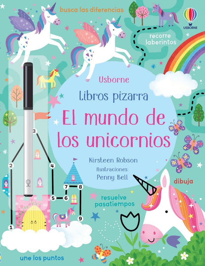 Libro Pizarra El mundo de los unicornios