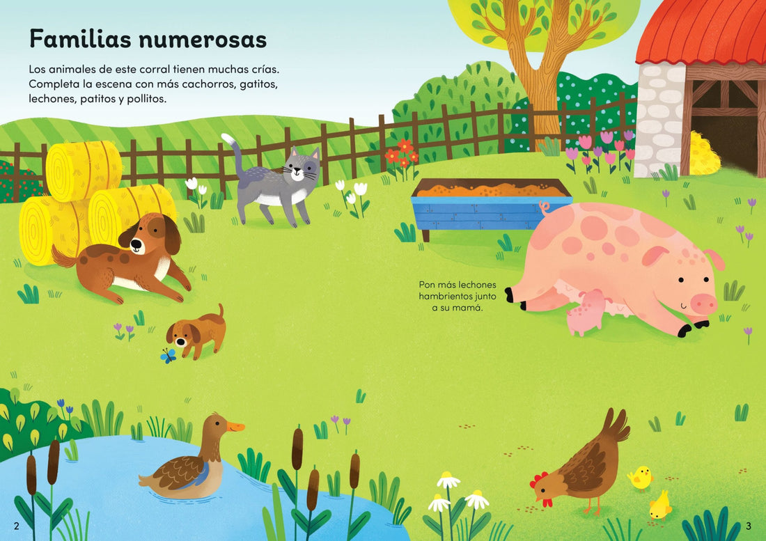 Libro Pegatinas Crías De Animales