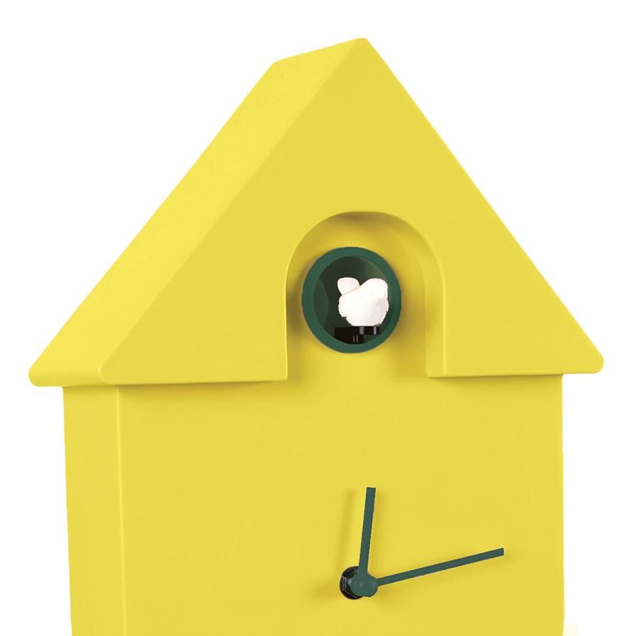 Reloj Cuco Casita Amarillo Fisura