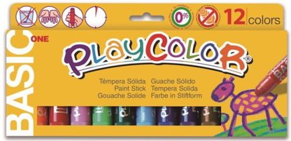 Témpera Solida Basic One 12 colores