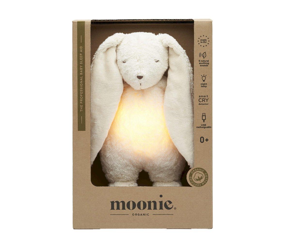 Osito Peluche Orgánico Luz y Sonido Moonie Polar