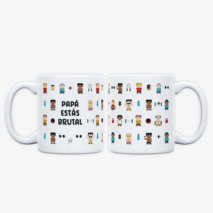 Taza &quot;Papá estás brutal&quot;