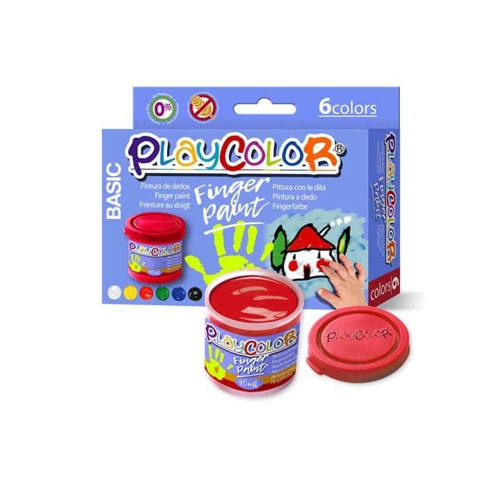 Pack 6 Pintura Dedos Playcolor