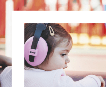 Cascos Antirruidos Bebé Banz 3-24 meses Rosa