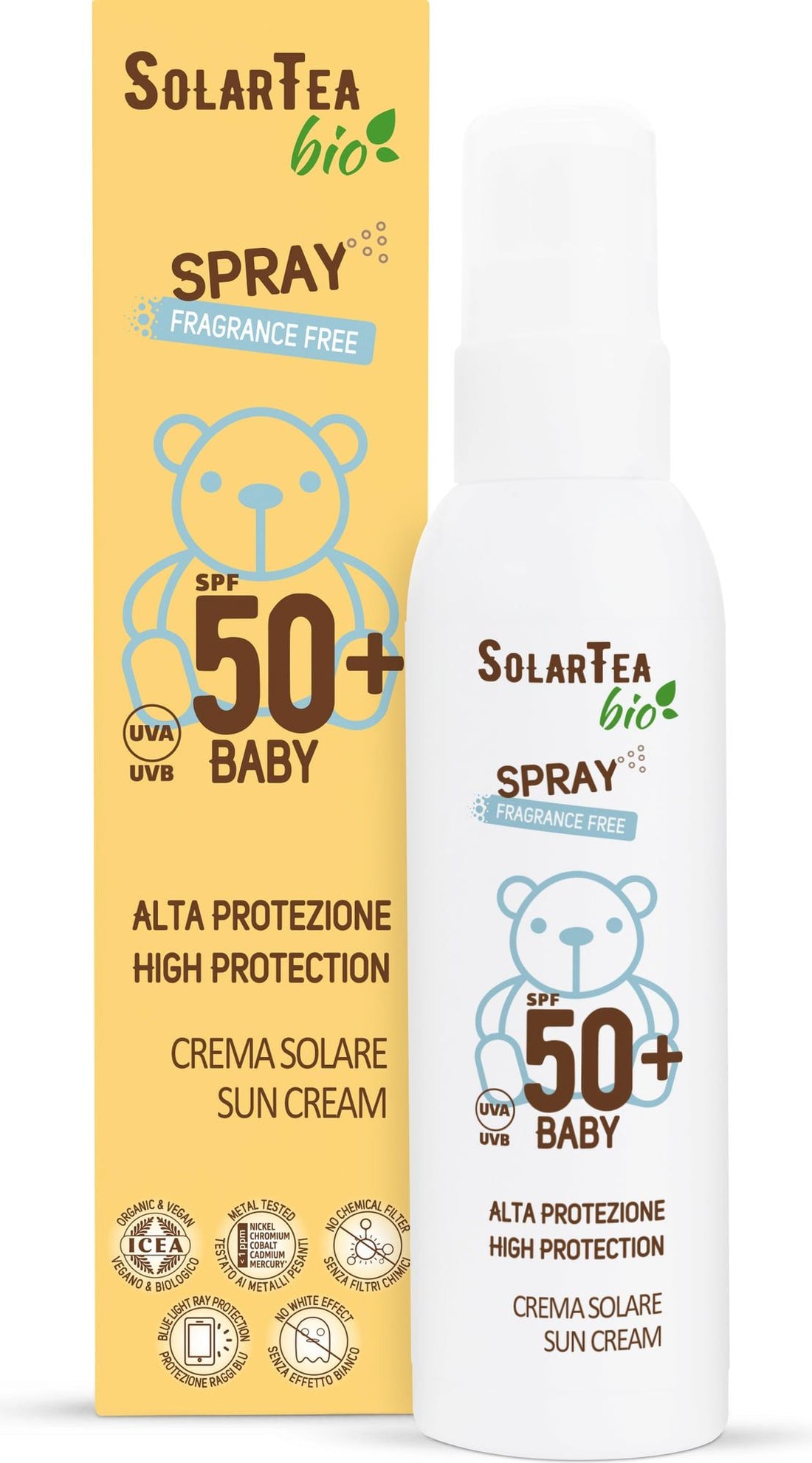 Spray solar SPF50+ Bebés 100ml Bema