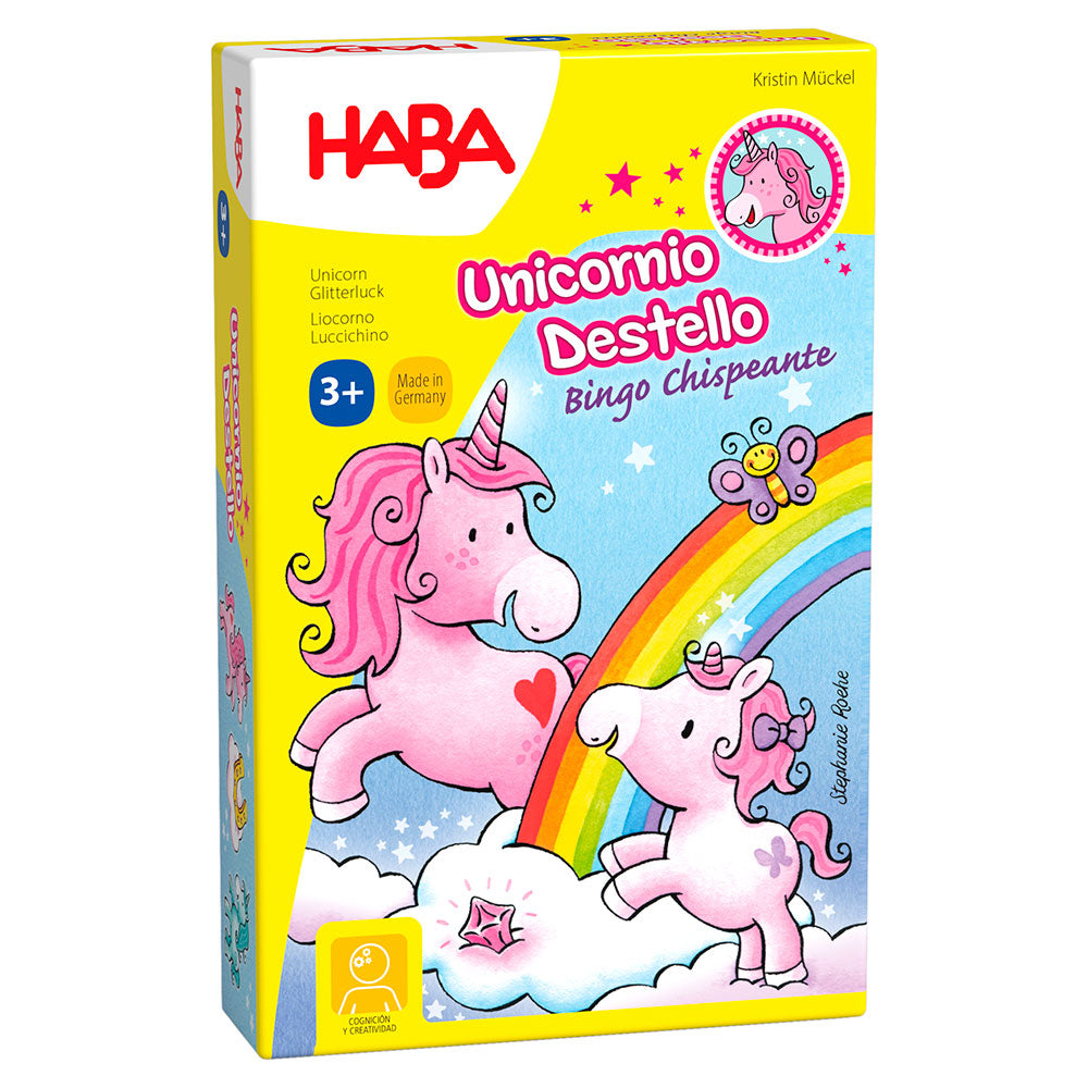 Juego Unicornio Destello - Bingo Chispeante Haba