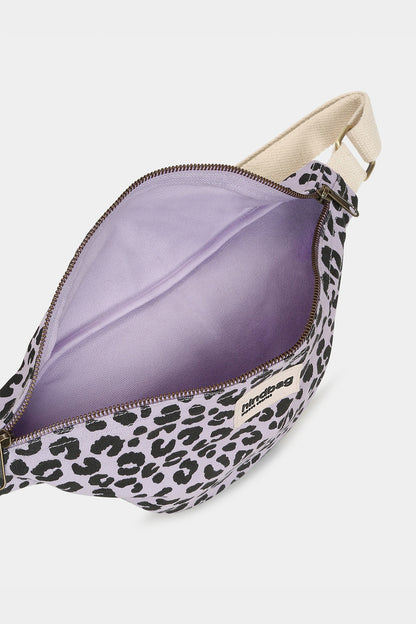 Bolso Riñonera Olivia Leopardo Lila