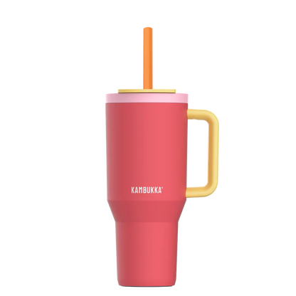 Botella Térmica Pajita 950ml PINK PAPAYA Kambukka