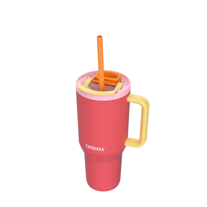 Botella Térmica Pajita 950ml PINK PAPAYA Kambukka