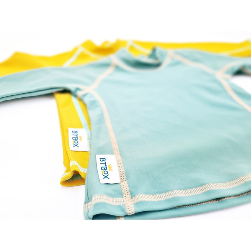 Camiseta baño UPF 50+ Manga Larga Mostaza 2-3 años