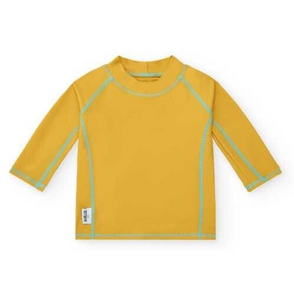 Camiseta baño UPF 50+ Manga Larga Mostaza 2-3 años