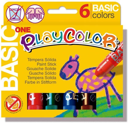 Témpera Solida Basic One 6 colores