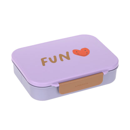 Fiambrera Bento Lunchbox- Compartimentos Heart Lavender Lässig