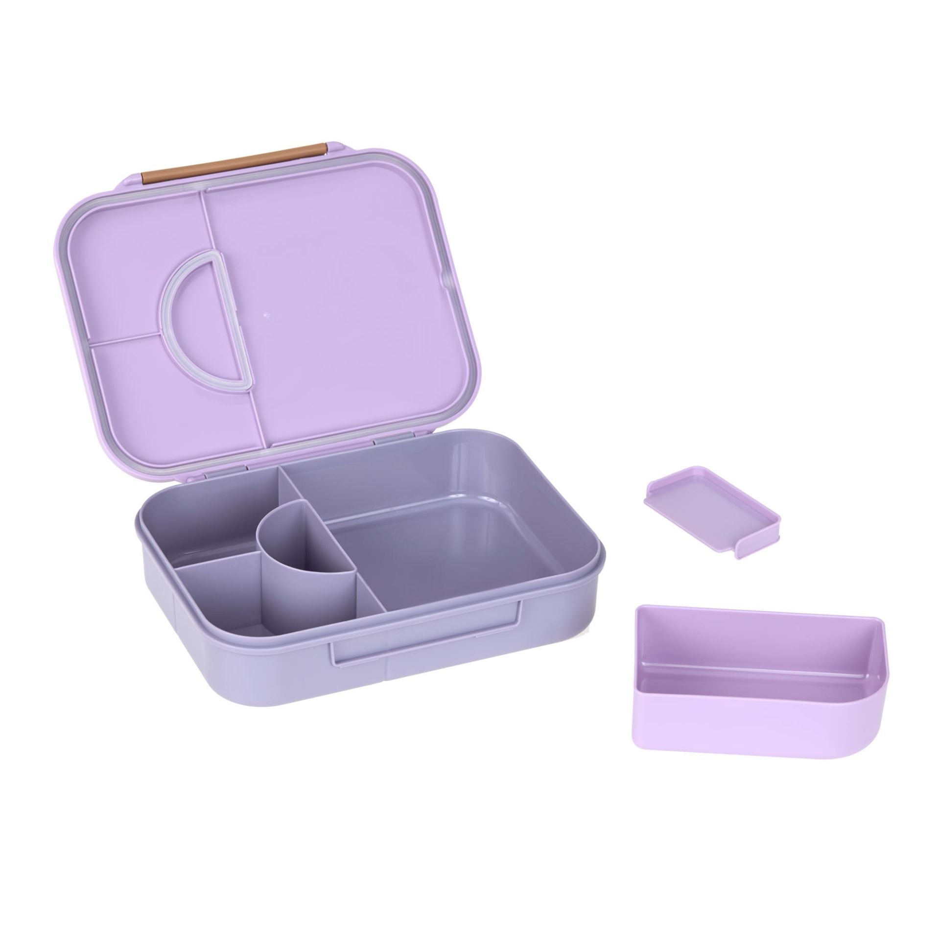 Fiambrera Bento Lunchbox- Compartimentos Heart Lavender Lässig