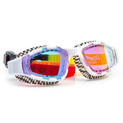 Gafas Natación Street vibe high dive White Bling2o (5-9 años)