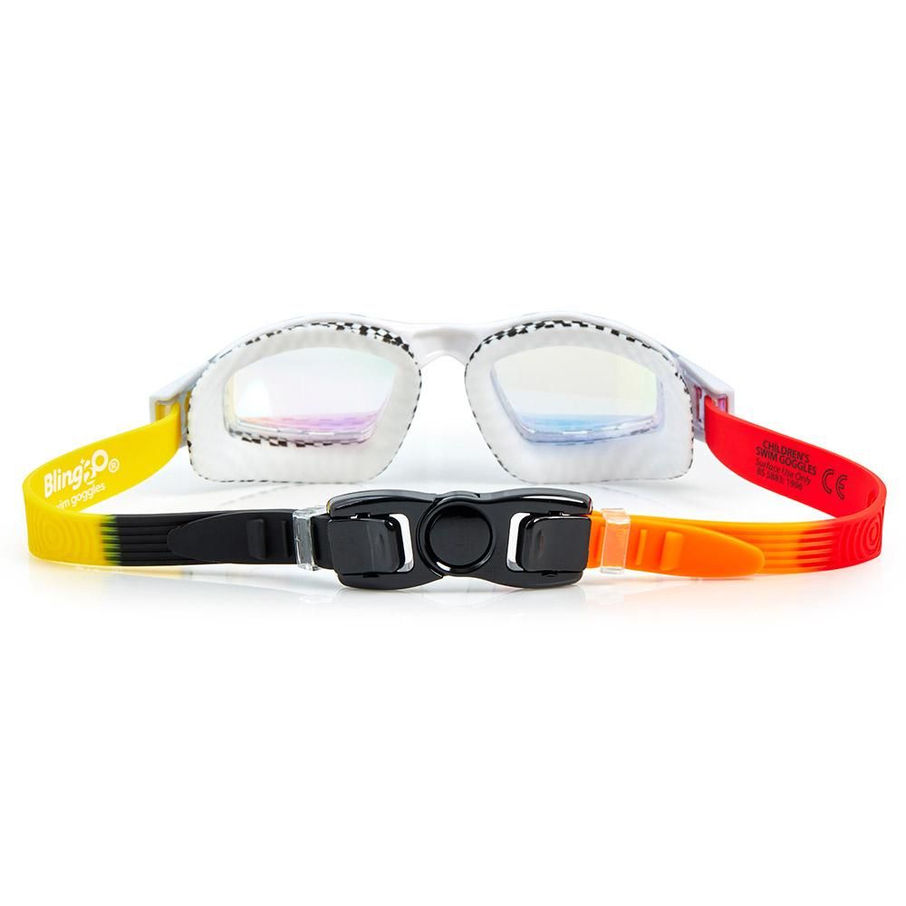 Gafas Natación Street vibe high dive White Bling2o (5-9 años)