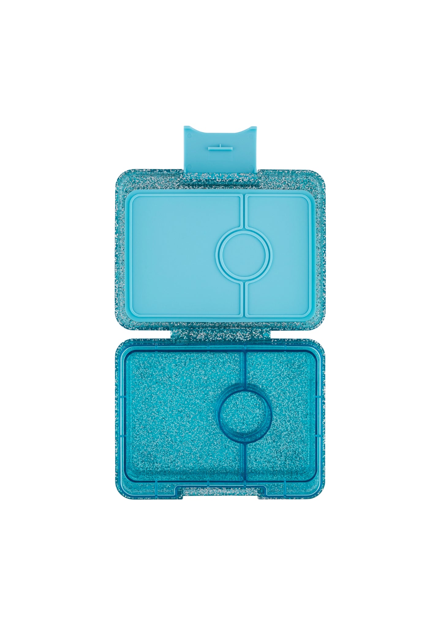 YUMBOX Snack 3 Compartimentos - Twinkle Aqua Glitter