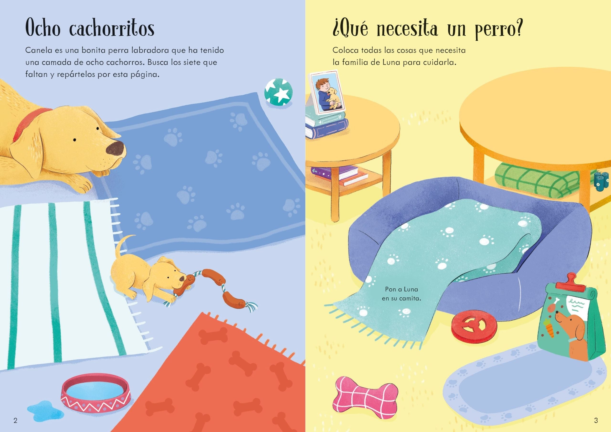 Libro Pegatinas Perros y Cachorritos Usborne