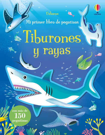 Libro Pegatinas Tiburones y Rayas Usborne