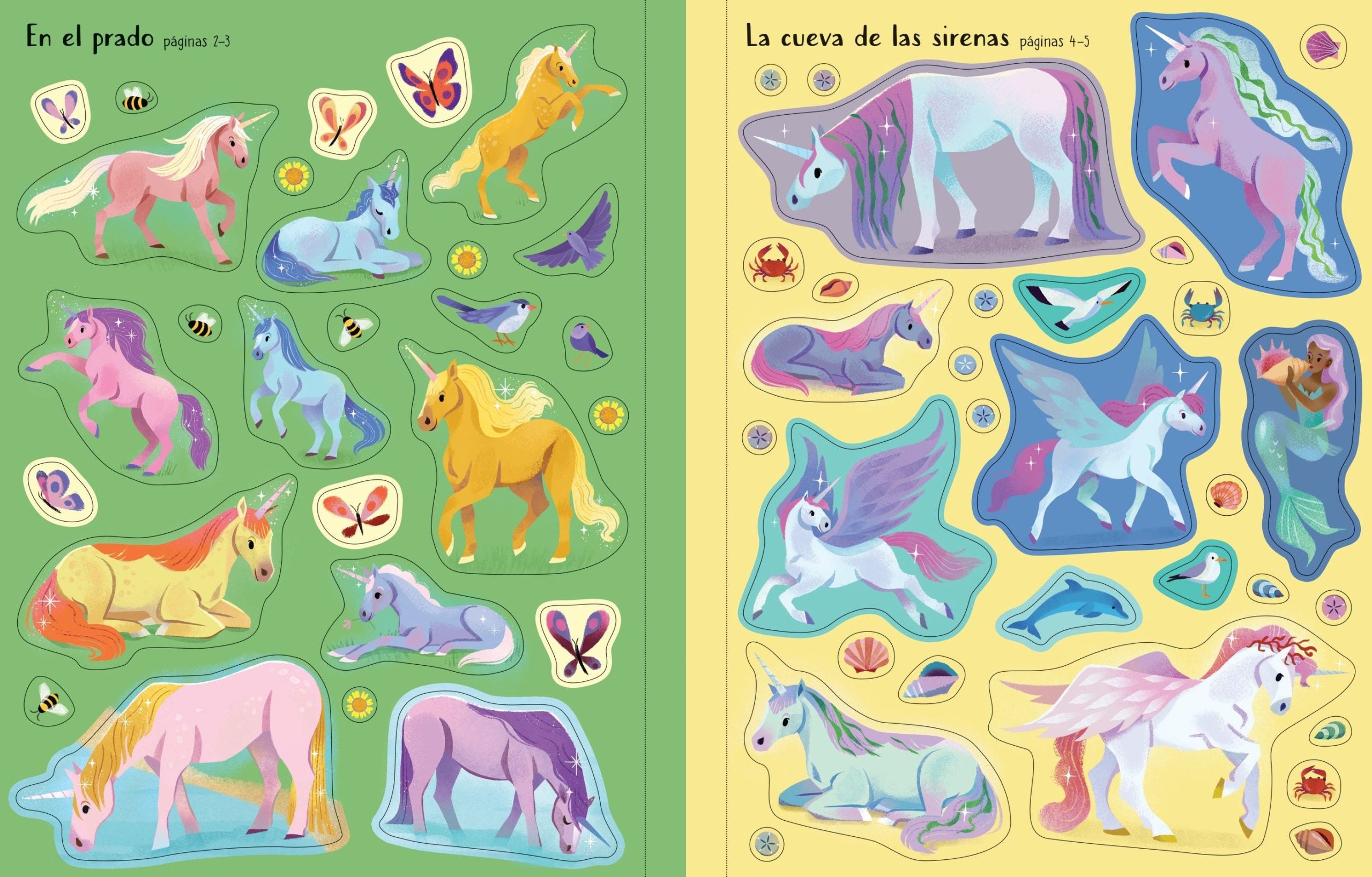 Libro Pegatinas Unicornios Usborne