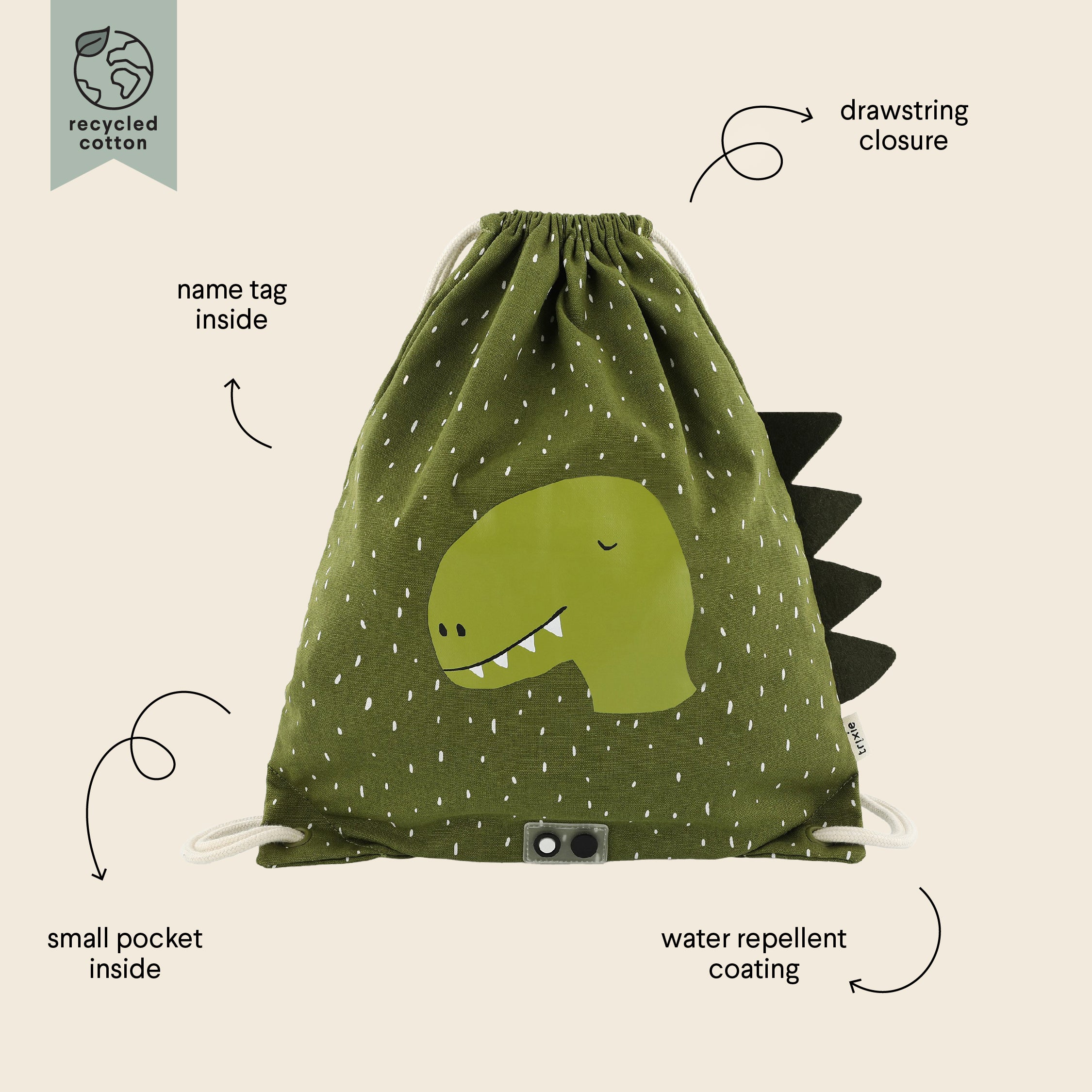 Mochila Saco Mr Dino Trixie