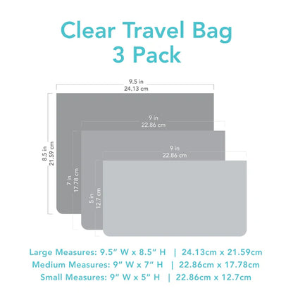 3 Bolsas Transparentes Bumkins Watercolor
