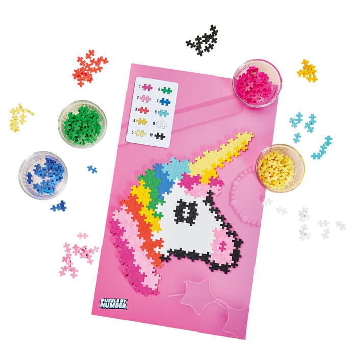 Puzzle Construcciones Plus Plus Pack Unicornio 250 piezas