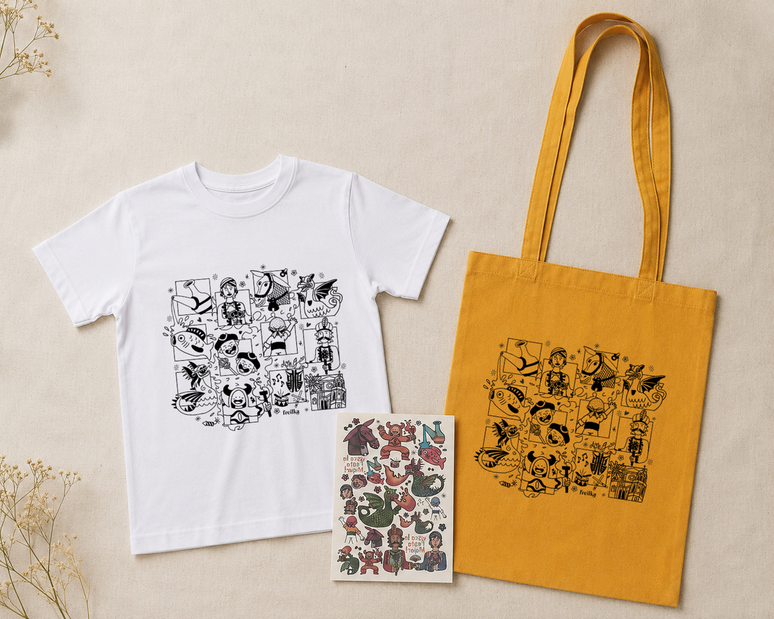 Pack Samarreta + Tattoos + Tote Bag (Varis Colors)