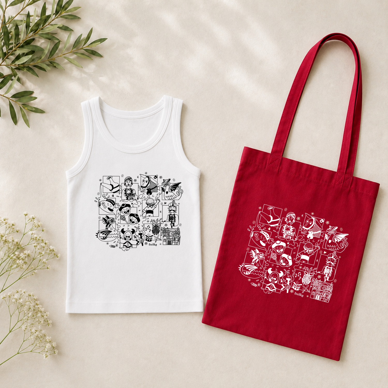 Pack Samarreta Tirants Ajustada + Tote Bag (Varis Colors)